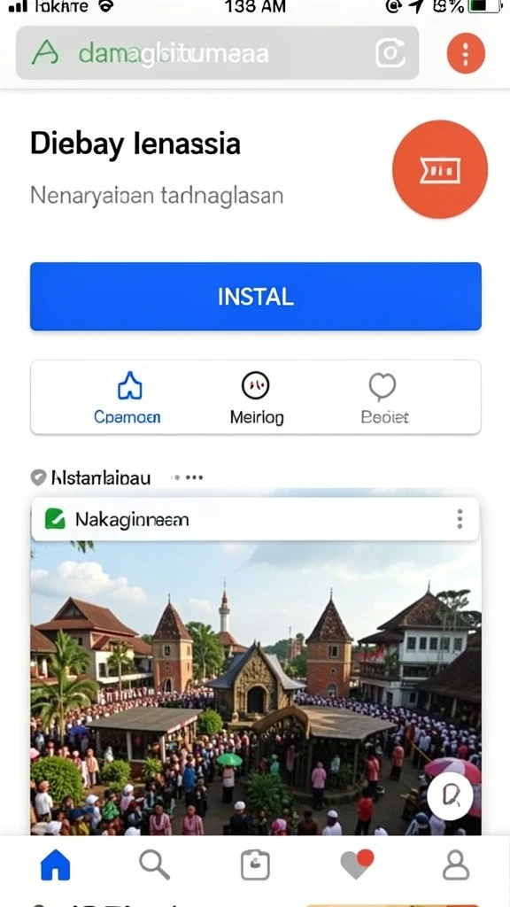 Gambaran antarmuka utama yang menarik dan mudah digunakan.