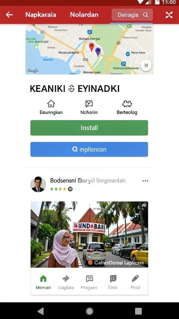 Tangkapan layar kedua menggambarkan dunia fantastis yang bisa dieksplorasi.