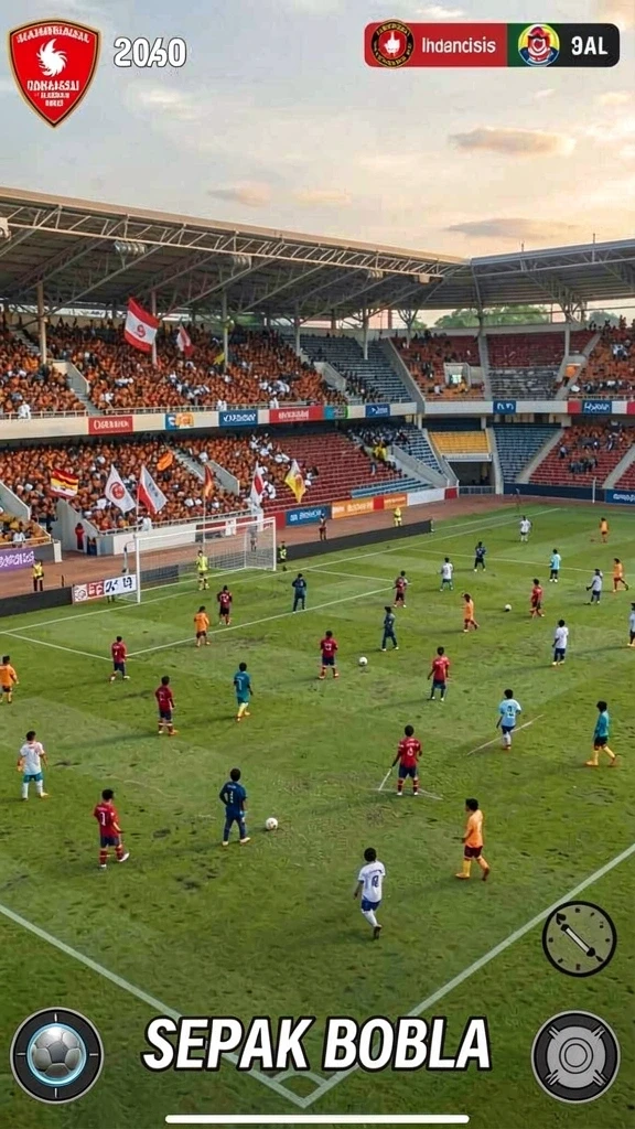 Tampilan visual yang menakjubkan dalam game.