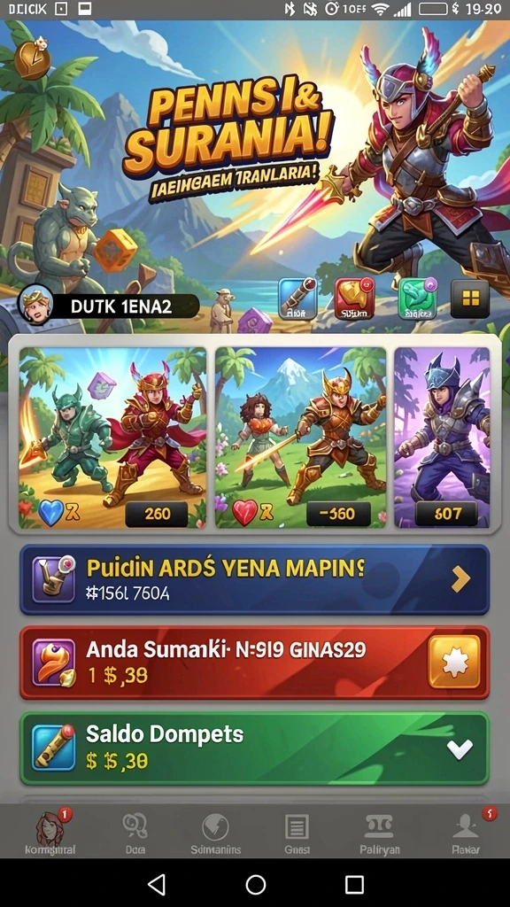 Tampilan antarmuka yang ramah pengguna dan menarik.