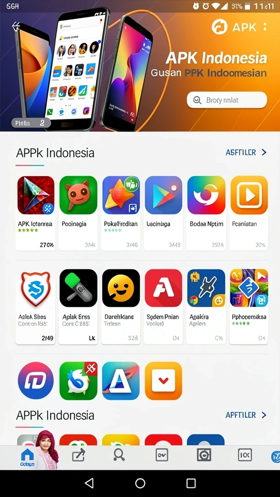 Tampilan awal yang menarik dan penuh warna.