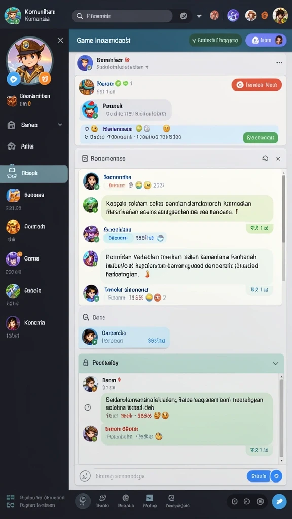 Karakter dan elemen permainan yang beragam.