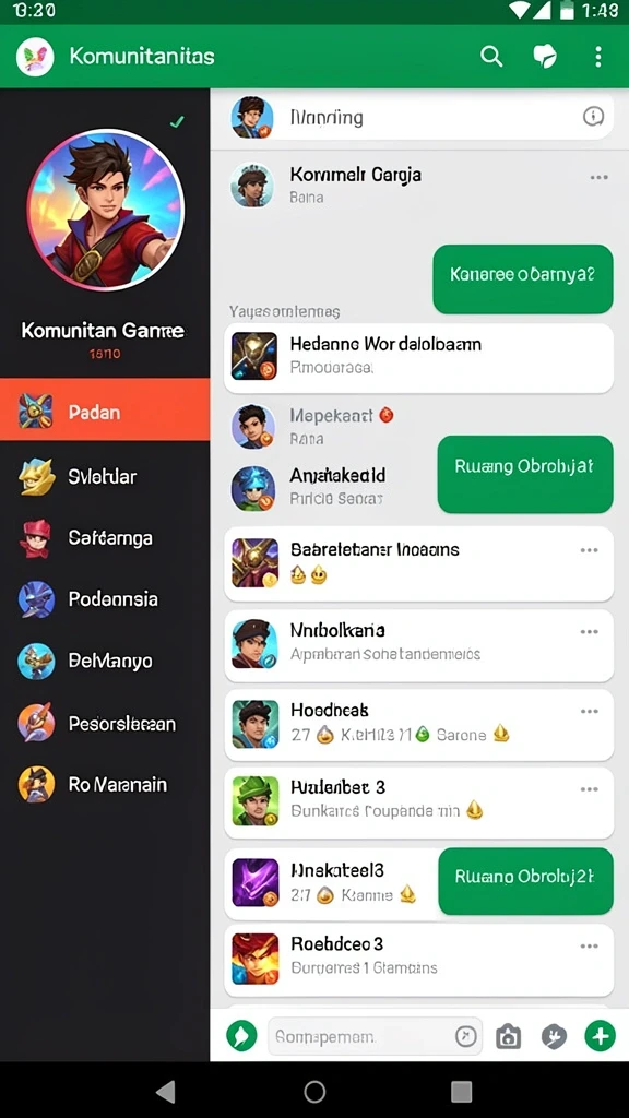 Level permainan yang menantang dan seru.