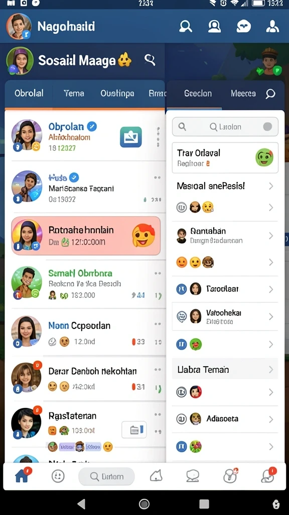 Tampilan antarmuka pengguna yang bersih dan menarik.