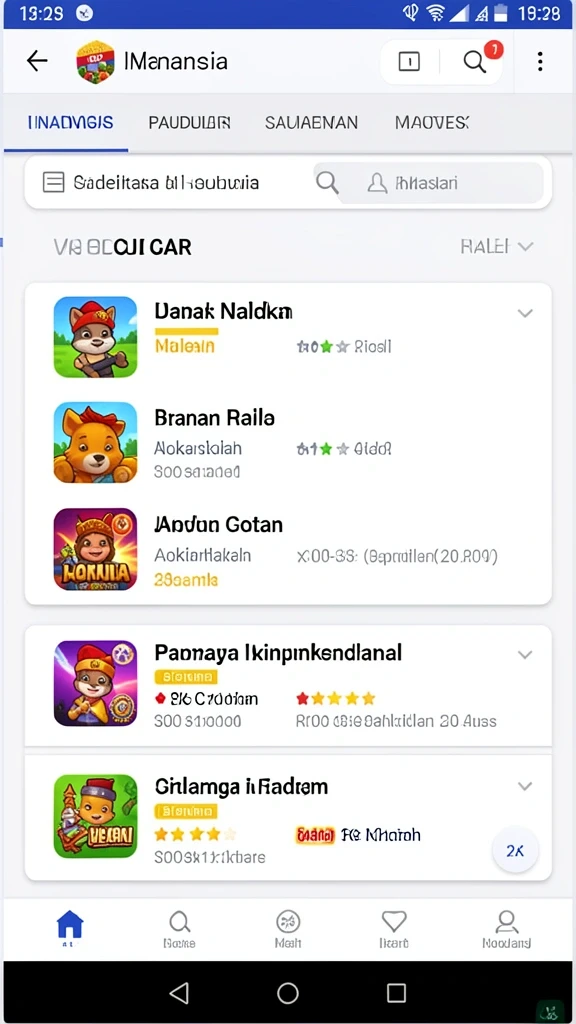 Ilustrasi interaksi antar pemain di dalam game.
