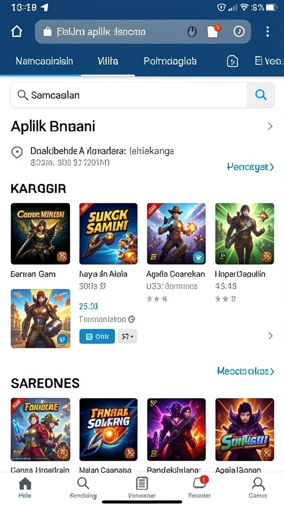 Tampilan grafis yang memukau dan interaktif.