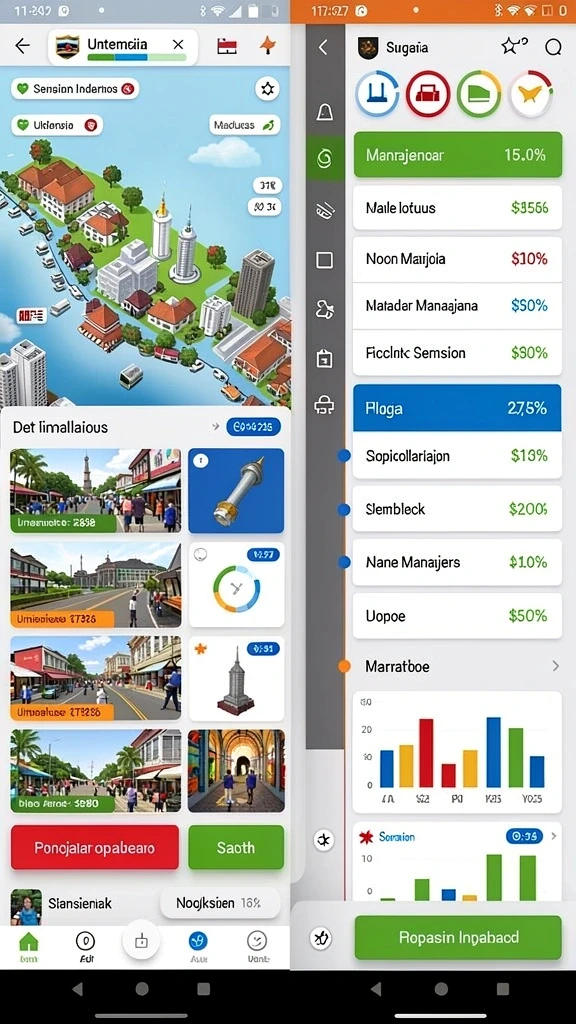 Screenshot saat menyelesaikan misi dengan karakter pilihan.