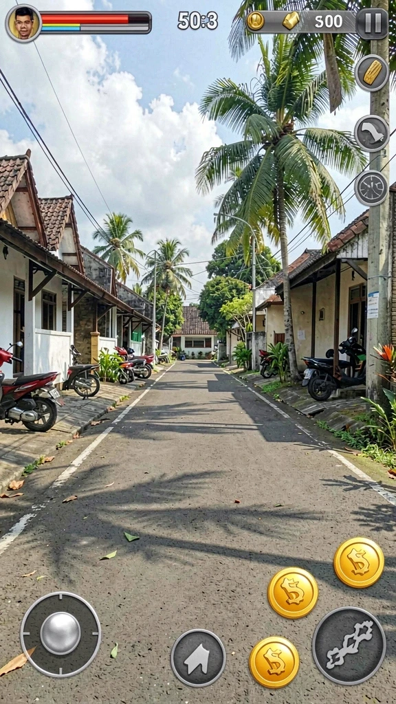 Gambaran lokasi hutan yang indah dan penuh misteri.