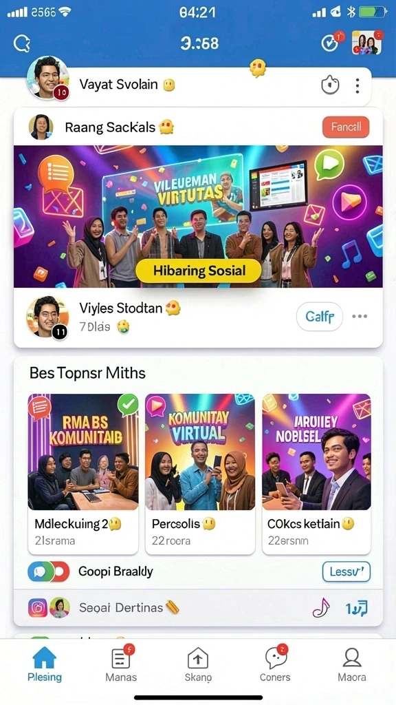 Screenshot menunjukkan fitur multiplayer yang memungkinkan pemain berinteraksi.