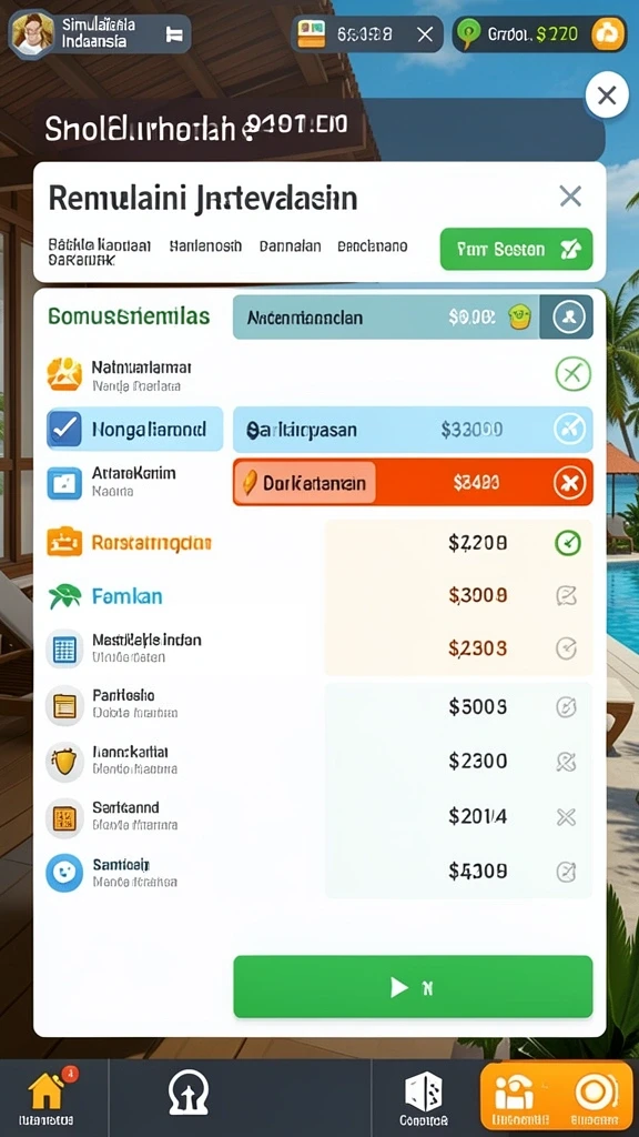 Tampilan antarmuka yang user-friendly dan mudah dipahami.