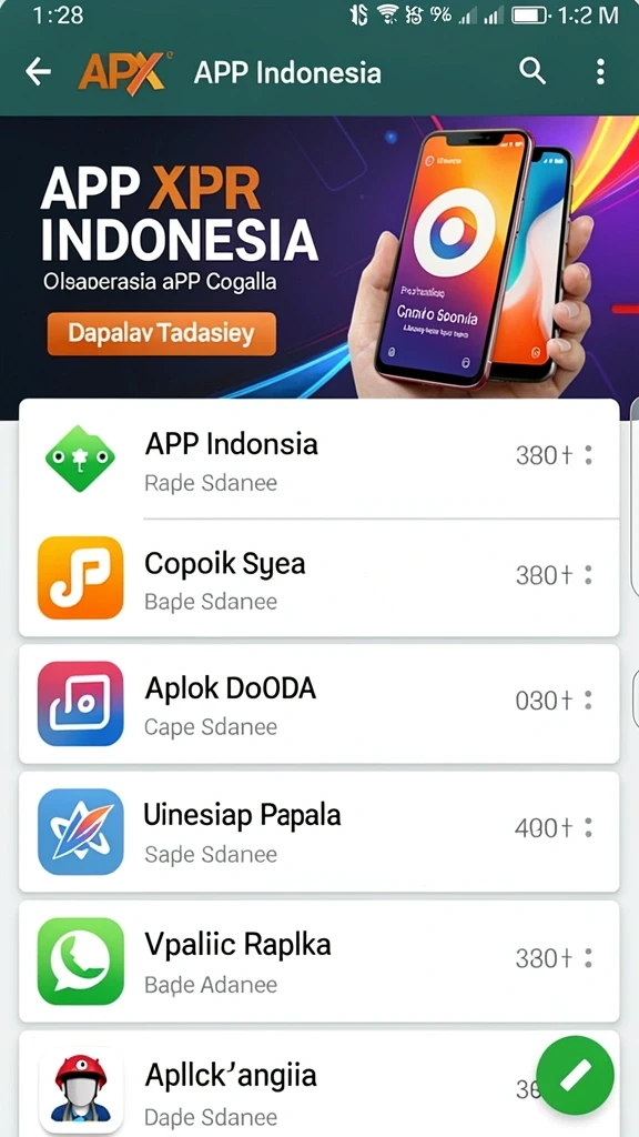 Tampilan awal permainan yang menarik dan mudah dinavigasi.
