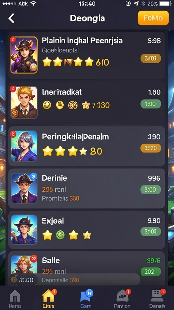Pengalaman bermain yang seru dan adiktif.