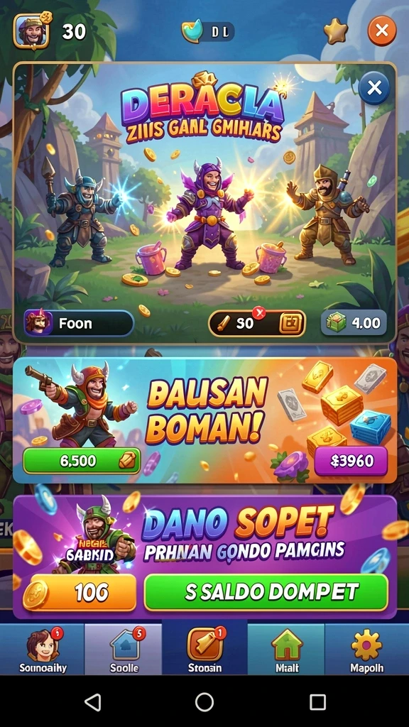 Fitur interaktif untuk bermain togel secara langsung.