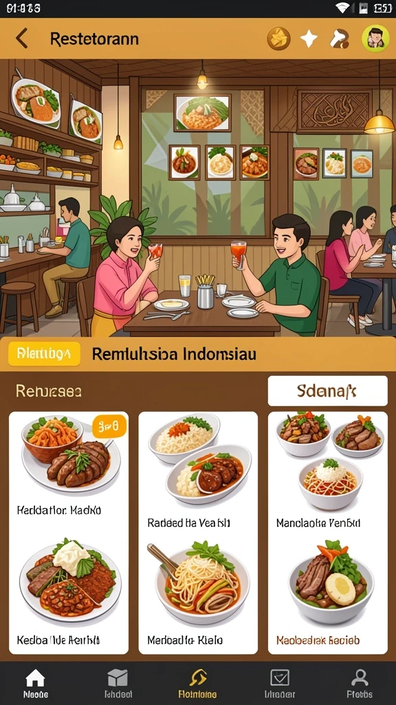 Beragam karakter unik untuk dipilih.