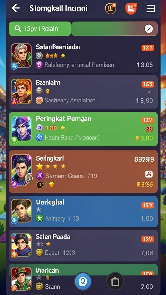 Tampilan awal yang menggugah selera untuk bermain.
