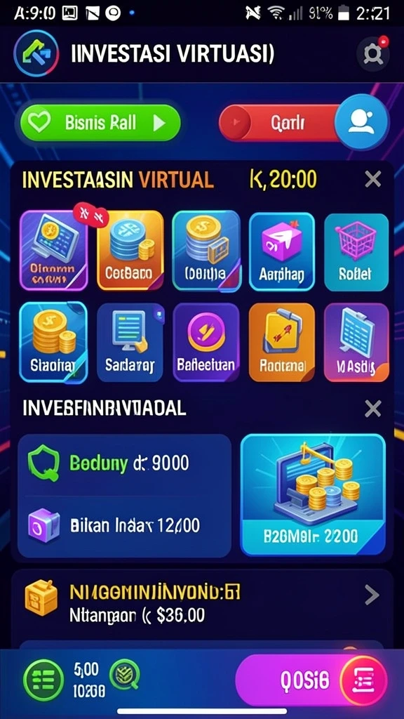 Menu utama aplikasi VC55 yang user-friendly.
