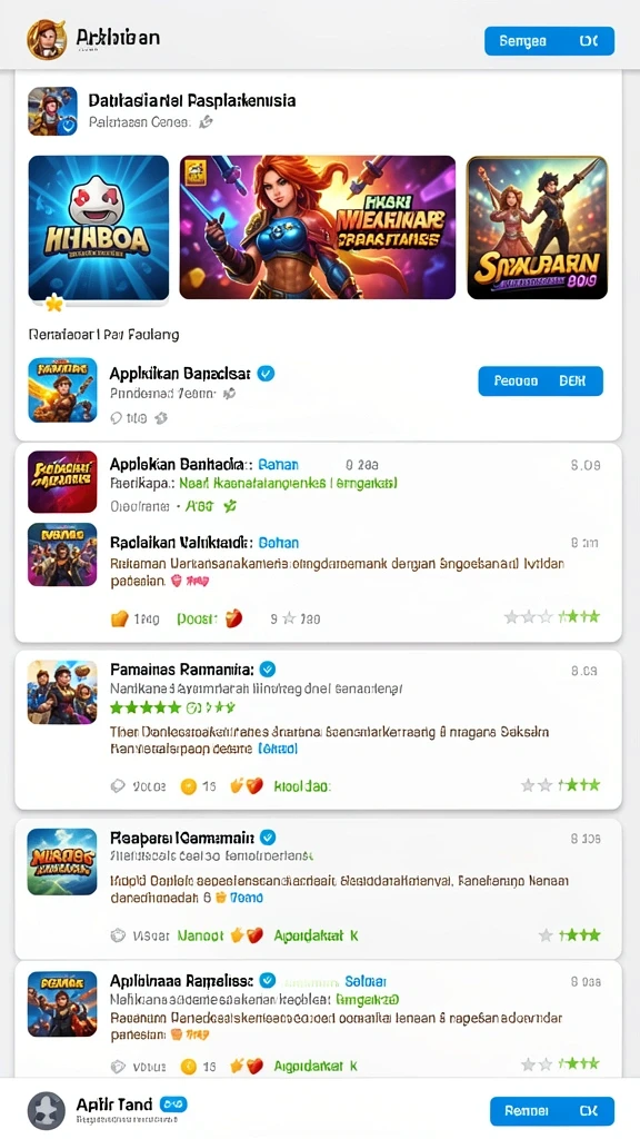 Pemandangan level yang penuh warna dan tantangan.